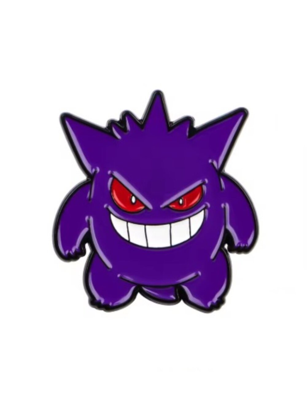 Pokemon Gengar Dark Purple Ghost Monster Glossy Enamel Lapel Pin Brooch